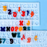 DIY Alphanumeric Silicone Epoxy Resin Mold English Letters Crafts