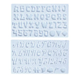 DIY Alphanumeric Silicone Epoxy Resin Mold English Letters Crafts