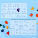 DIY Alphanumeric Silicone Epoxy Resin Mold English Letters Crafts