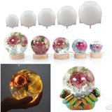 Silicone Epoxy Resin Mold Ball Dried Flower Jewelry Moulds
