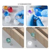 DIY Silicone Epoxy Resin Mold Face Polygon Drawer Handle Accessories