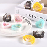 DIY Silicone Epoxy Resin Mold Heart Pixel Quicksand Mould Pendant Key Chain