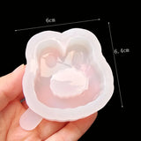 Silicone Epoxy Resin Mold Shaker Mold Bear Rabbit Cat Head