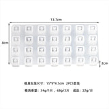 DIY Silicone Epoxy Resin Mould Digital Square Beaded Letter Bracelet