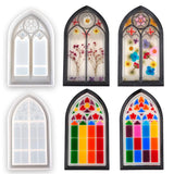 DIY Silicone Epoxy Resin Willow Window Church Storage Box Mold