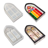 DIY Silicone Epoxy Resin Willow Window Church Storage Box Mold