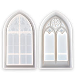 DIY Silicone Epoxy Resin Willow Window Church Storage Box Mold