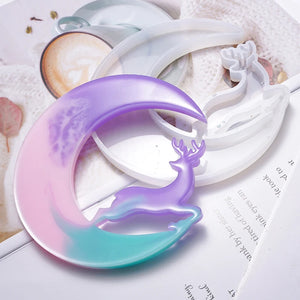 Silicone Fairy Tale Moon Animal Molds for UV Resin Jewelry Crafting