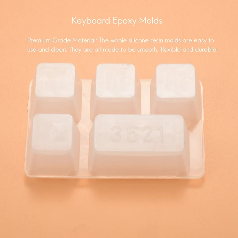 Silicone Keycaps Resin Mold For Mech Keyboard Crafts
