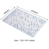 Silicone Letter Molds With Hole for DIY Keychain Earring Pendant Resin Mold