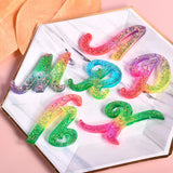 Silicone Letter Molds With Hole for DIY Keychain Earring Pendant Resin Mold