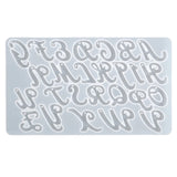 Silicone Letter Molds With Hole for DIY Keychain Earring Pendant Resin Mold