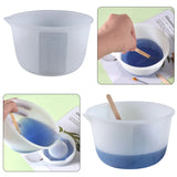 600ml Silicone Measuring Cup with Scale for Resin Jewelry Molds
