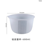 600ml Silicone Measuring Cup with Scale for Resin Jewelry Molds