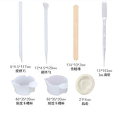 Silicone Mold Glue Dispensing Cup Finger Cot Dropper Set for Resin Craft