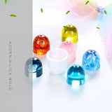 DIY Silicone Mold Pendant Cap Holder Epoxy Resin Jewelry Making Tools