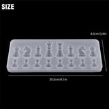 DIY Silicone Resin Chess Mold Jewelry Pendant Making Tools Craft Mould