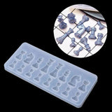 DIY Silicone Resin Chess Mold Jewelry Pendant Making Tools Craft Mould