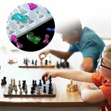 DIY Silicone Resin Chess Mold Jewelry Pendant Making Tools Craft Mould