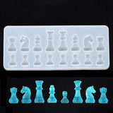 DIY Silicone Resin Chess Mold Jewelry Pendant Making Tools Craft Mould