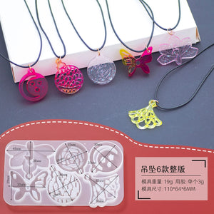 Silicone Resin Mold Pendant Mould Earring Jewelry Tools Accessories