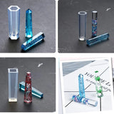 20Pcs DIY Silicone Resin Molds Sphere Cube Pyramid Coaster Tube Pendant Epoxy