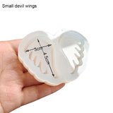 Silicone Wing Feather Epoxy Resin Mold Shaker Jewelry Accessories
