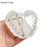 Silicone Wing Feather Epoxy Resin Mold Shaker Jewelry Accessories