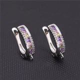Zirconia Rhinestone Earrings Hooks for DIY Jewelry, Silver/Gold