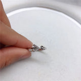 Adjustable DIY Ring Base Mountings Silver Plated Findings