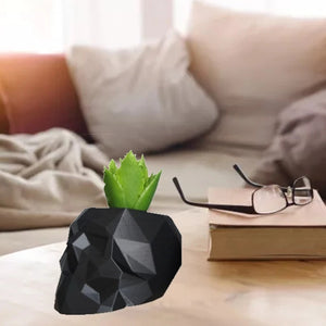 Skull Flower Pot Silicone Mold for DIY Cement Plant Vase