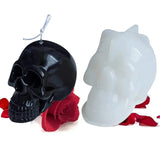 Skull Head Candle Silicone Mold Crystal Epoxy Resin Mould