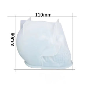 Skull Head Candle Silicone Mold Crystal Epoxy Resin Mould