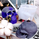 Skull Head Candle Silicone Mold Crystal Epoxy Resin Mould