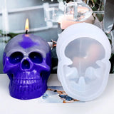 Skull Head Candle Silicone Mold Crystal Epoxy Resin Mould