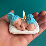 Silicone Baby Shower Candle Mould DIY Craft Mold