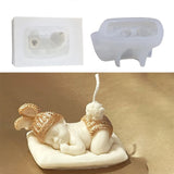 Silicone Baby Shower Candle Mould DIY Craft Mold