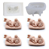 Silicone Baby Shower Candle Mould DIY Craft Mold