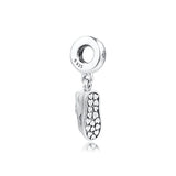 Holiday 925 Silver DIY Sneaker Shoe Dangle Charm for Women Bracelet