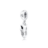Holiday 925 Silver DIY Sneaker Shoe Dangle Charm for Women Bracelet