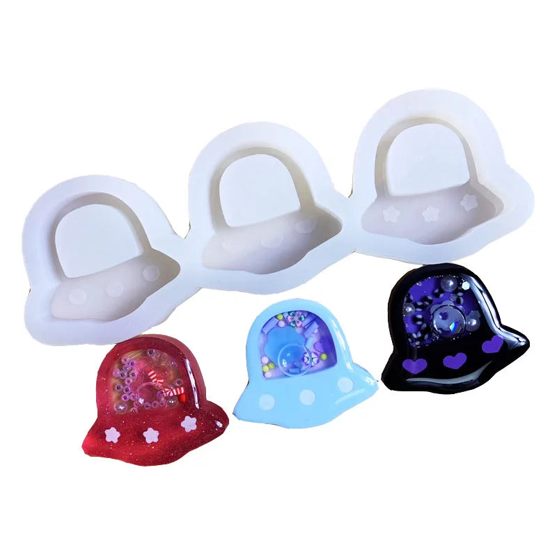 DIY Spaceship Silicone Epoxy Resin Mold Shaker Mold