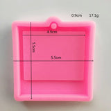 Square Photo Frame Silicone Epoxy Resin Mold Jewelry Tools