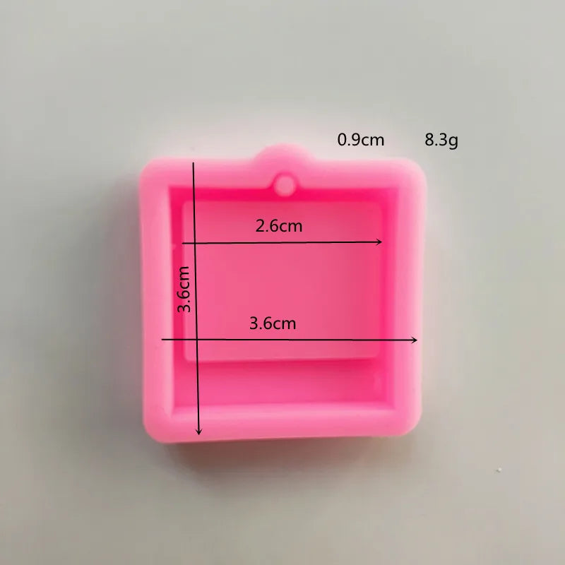 Square Photo Frame Silicone Epoxy Resin Mold Jewelry Tools