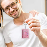 Square Quicksand Silicone Epoxy Mold for Keychain Pendant