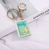 Square Quicksand Silicone Epoxy Mold for Keychain Pendant