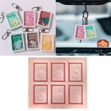 Square Quicksand Silicone Epoxy Mold for Keychain Pendant