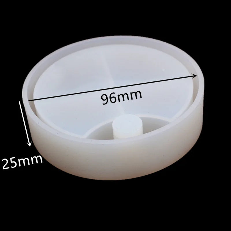 DIY Storage Box Silicone Drop Glue Rotating Jewelry Box