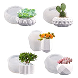 Succulent Plant Mold Flower Pot Silicone Mold Epoxy Mold