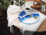 Swing Table Crystal Resin Tray Mirror Silicone Mold