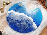 Swing Table Crystal Resin Tray Mirror Silicone Mold